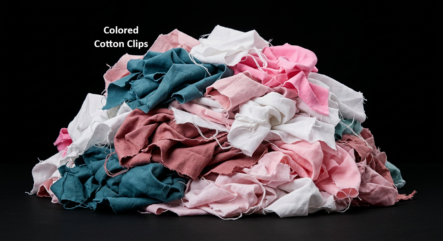 Coloured Cotton Clips Rags Made in Bangladesh – Gazi Rags